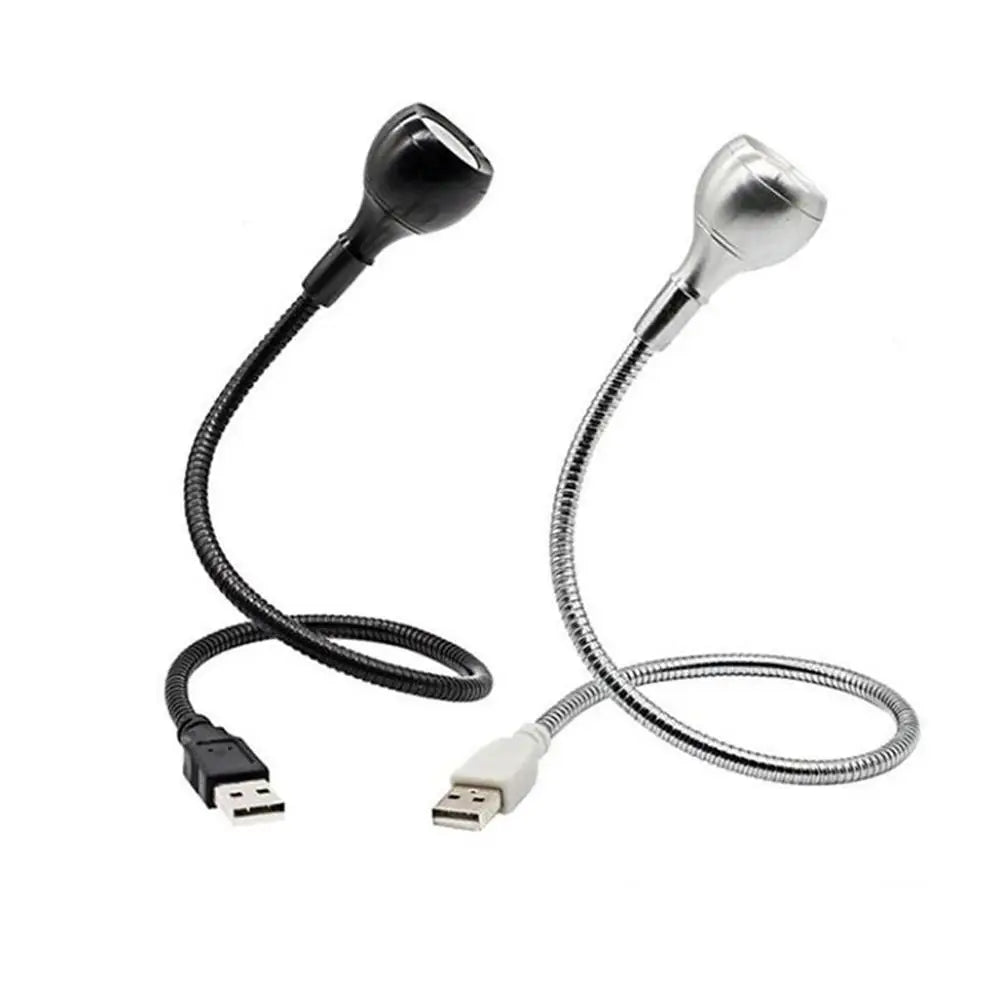 Black Silver Clip-On Lamp