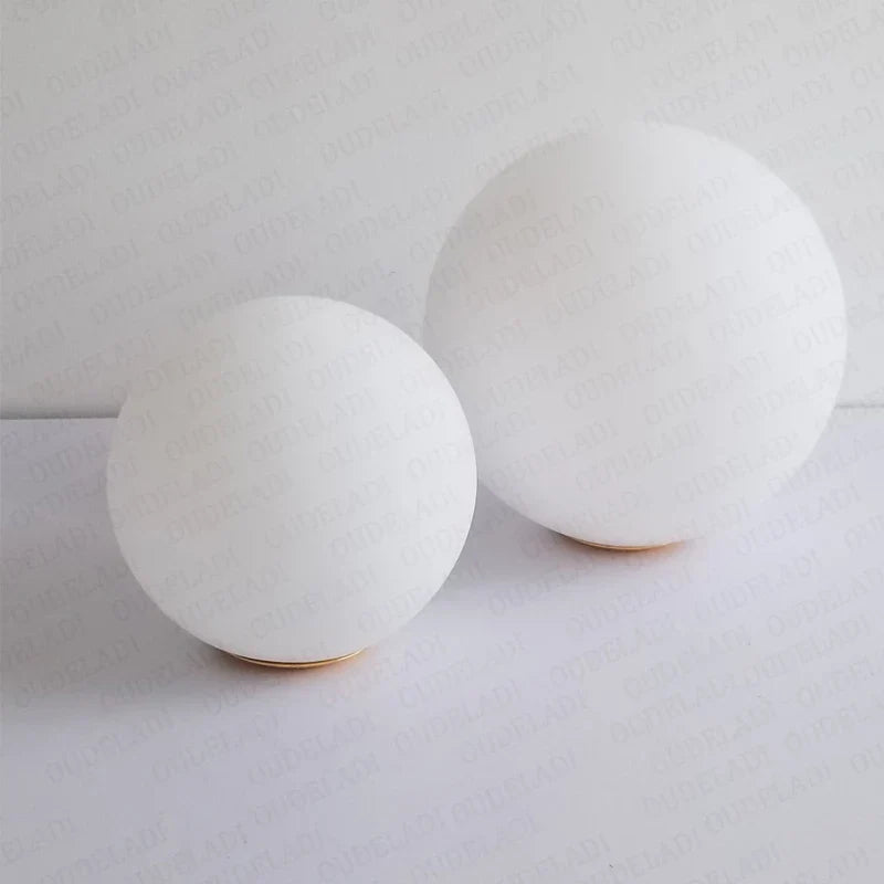 DecorBites™ Glass Ball Pendant Lampshade - High Quality Milky Glass Ball Design