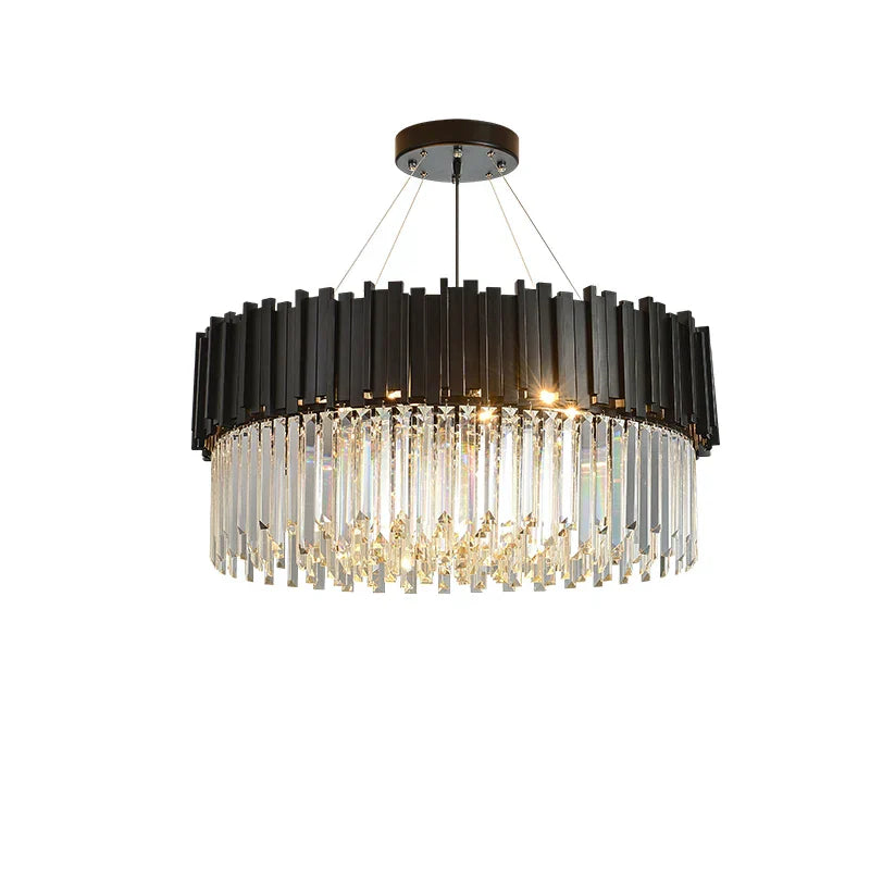 DecorBites™ Crystal LED Chandelier Suspension Lighting for Foyer