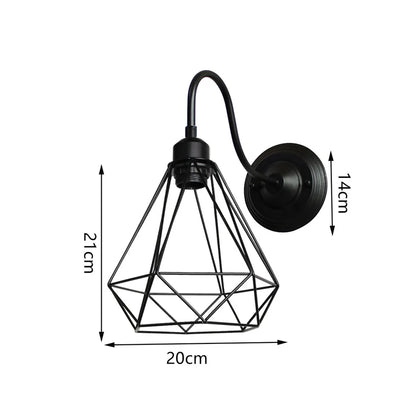 DecorBites™ Iron Cage Wall Sconce for Indoor Bedroom, Bar Counter, and ReadingAreaView