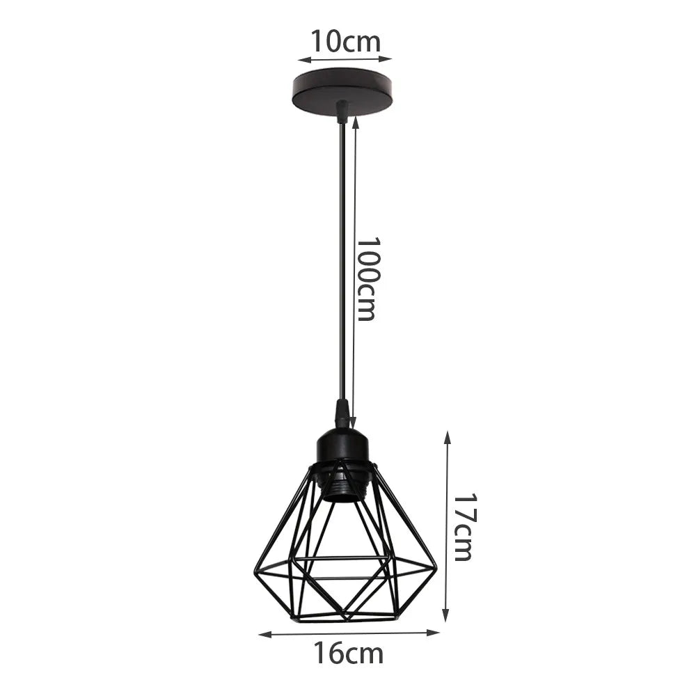 DecorBites™ Industrial Black Mini Pendant Light for Dining Room, Bar, and Clothing Store
