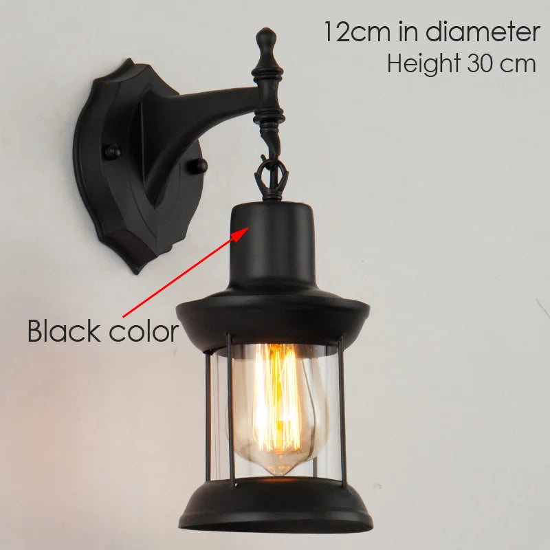 DecorBites™ Industrial Glass Wall Lamp for Bar Cafe Bedroom Home Design