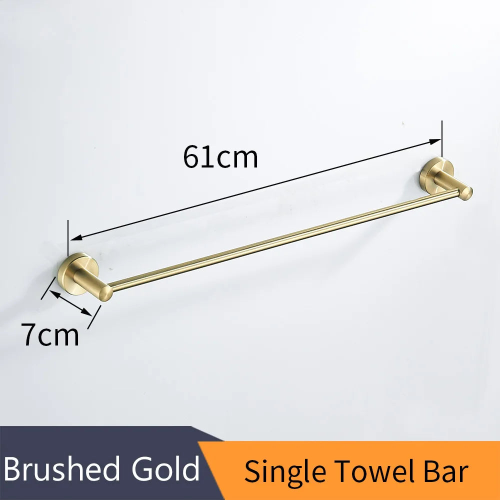 Brushed Gold Bath Set