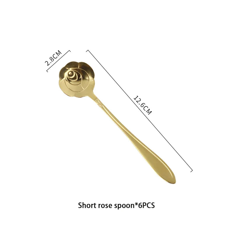 Gold Stainless Teaspoon Set