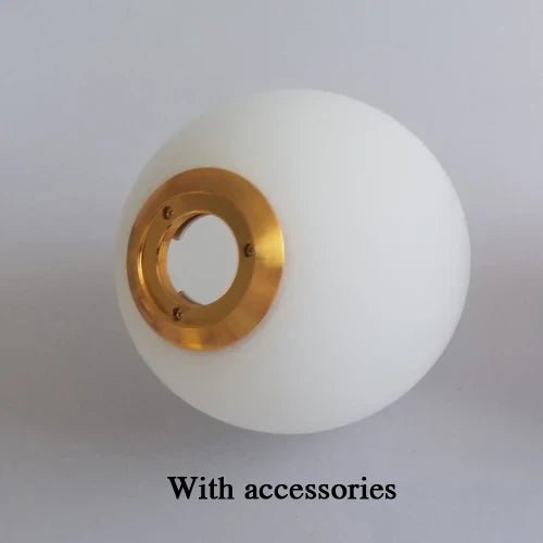 DecorBites™ Glass Ball Pendant Lampshade - High Quality Milky Glass Ball Design
