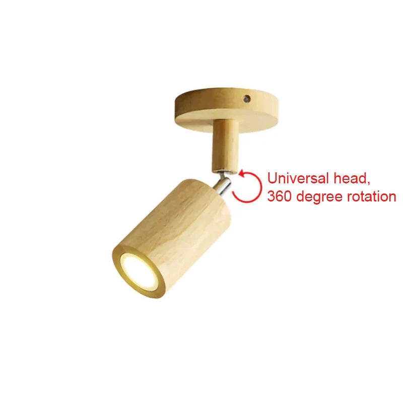 DecorBites™ LED Wood Ceiling Light Downlight Spot Acrylic Indoor Lamp for Home Decoration