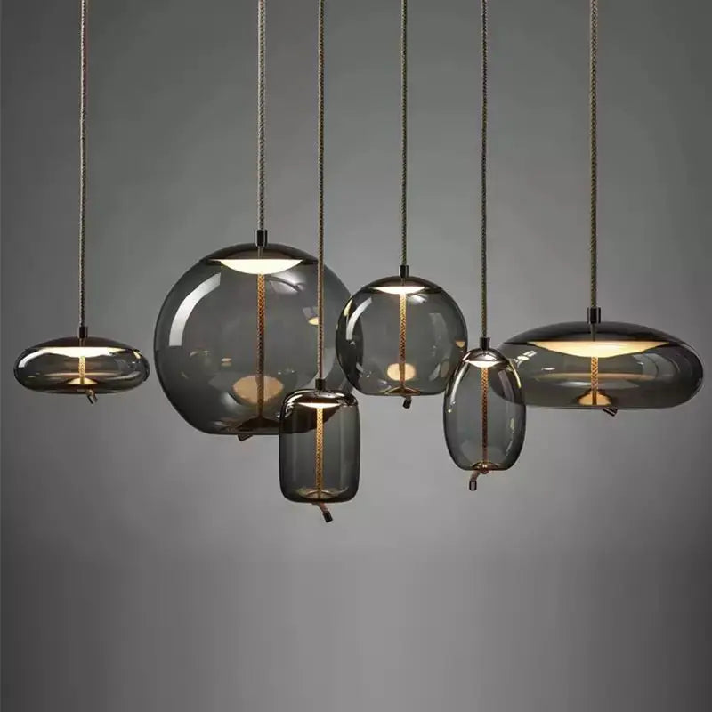 Glass Knot Pendant Light