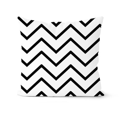 DecorBites™ Geometric Black & White Pillowcase Set – Home Sofa Decoration Cushion