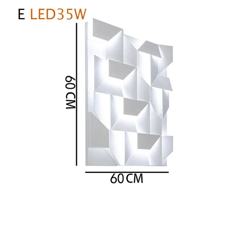 DecorBites™ Geometric Art Indoor Wall Lamp for Bedroom Living Room Staircase Home Decor