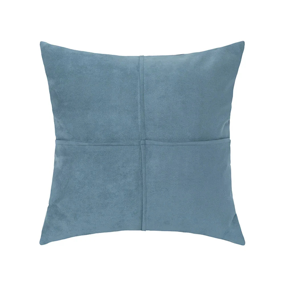 DecorBites™ Cross Faux Suede Throw Pillow Cover for Car Couch Sofa Bed Home Decor