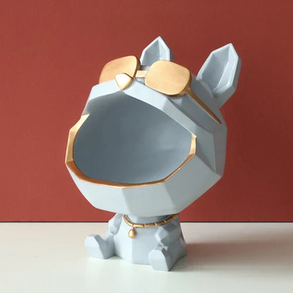 DecorBites™ Big Mouth Dog Resin Sculpture Figurine Home Decor Ornamental Storage Box