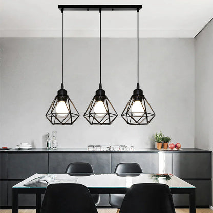 DecorBites™ Iron Frame Pendant Chandelier for Restaurant Teahouse Lighting