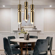 Gold Cylinder LED Pendant
