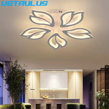 DecorBites™ Geometric Acrylic LED Ceiling Chandelier for Modern Nordic Decor