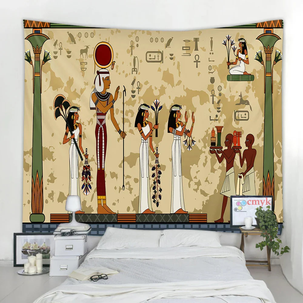 DecorBites™ Egyptian Egypt Tapestry Wall Hanging Home Decor Throw Bedspread Art Home Decor