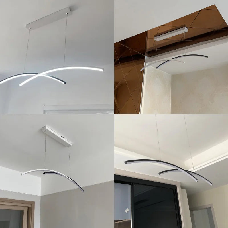 Minimalist LED Pendant Light 120cm Dimmable