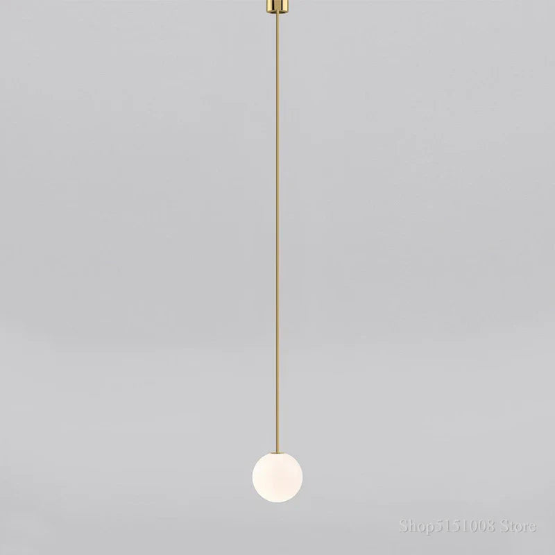 DecorBites™ Glass Ball Pendant Light - Simple Modern LED Kitchen Living Room Lighting
