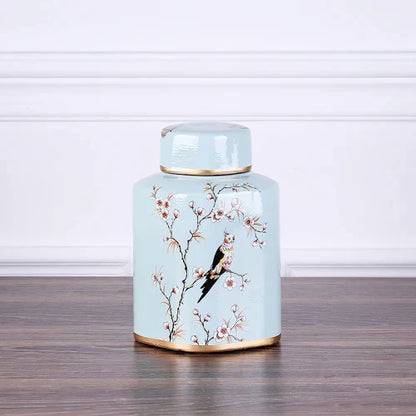 DecorBites™ Country Ceramic Vase: Floral Home Decor Jar for Living Room & Dining Table