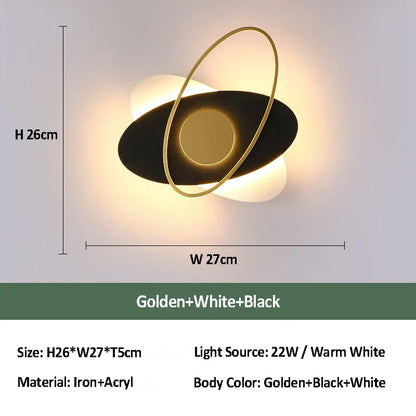 DecorBites™ Acrylic Wall Sconce Light for Living Room Bedroom Hotel Aisle Lighting