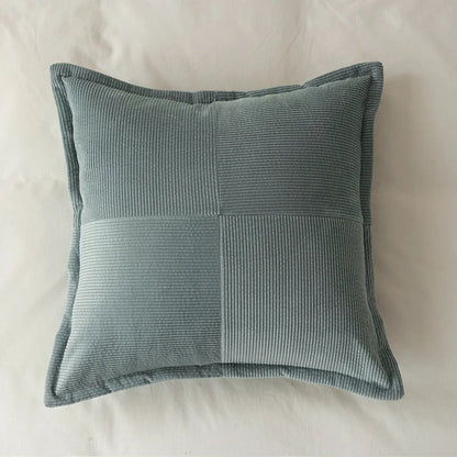 DecorBites™ Corduroy Pillow Cover 45x45cm Modern Soft Solid Cushion for Home Sofa Bed