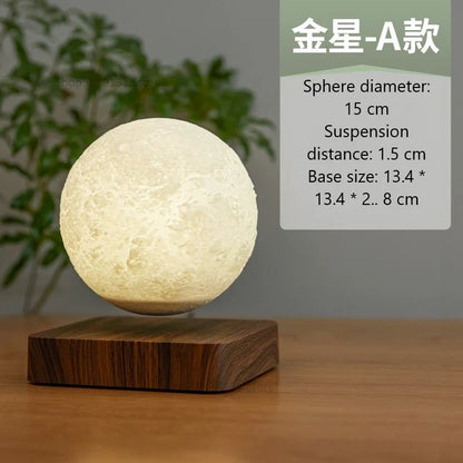 DecorBites™ Levitating Moon Lamp: LED Touch Night Light for Bedroom Decor & Gift
