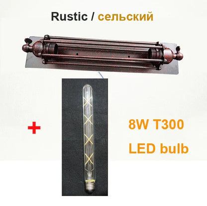 DecorBites™ Industrial Wall Lamp: Black/Silver/Copper 8W LED Bedroom Cafe Sconce