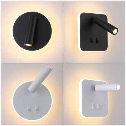 DecorBites™ Adjustable 10W Wall Light Sconce Lamp with Switch - Hotel Bedroom Study Reading