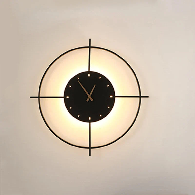 Golden LED Wall Clock