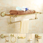 Copper Gold Bath Accessories