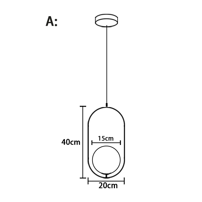 DecorBites™ Glass Ball Pendant Lights | Modern Nordic LED Hanging Lamp for Dining and Bar