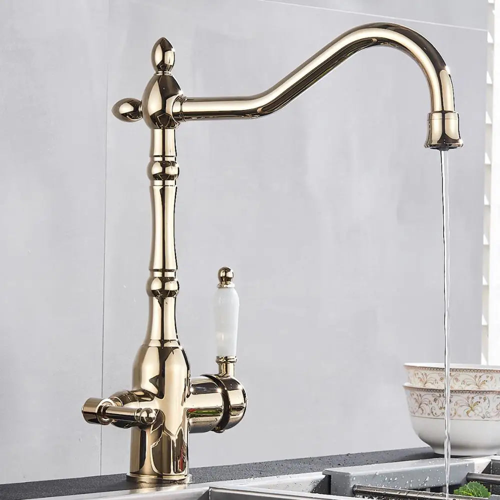 Gold Filter Kitchen Faucet
