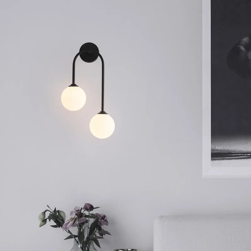 Gold Nordic Wall Sconce With Warm LED For Bedroom