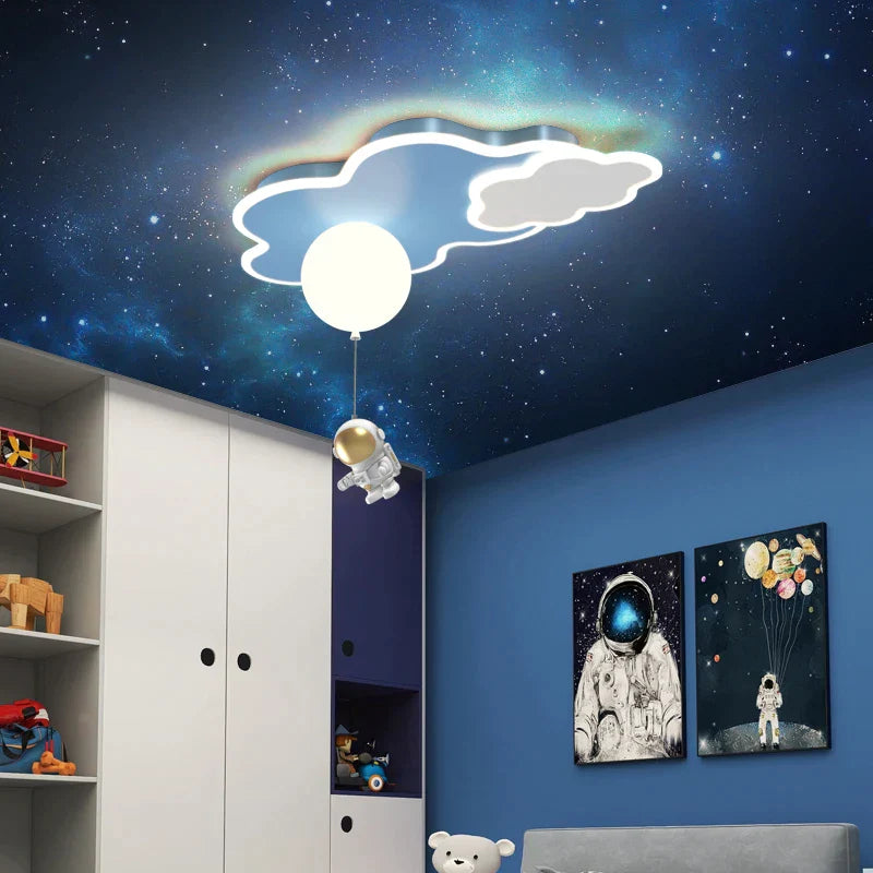 Astronaut Airplane Ceiling Lamp