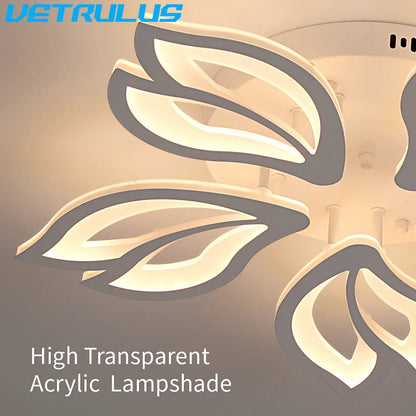 DecorBites™ Geometric Acrylic LED Ceiling Chandelier for Modern Nordic Decor