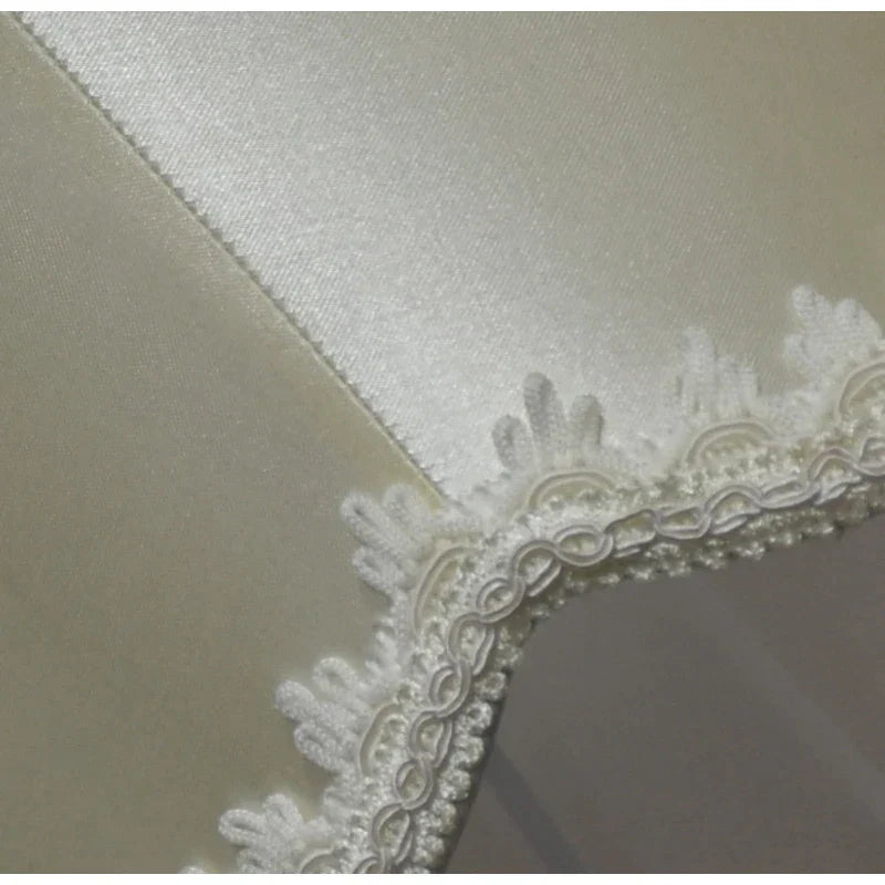 DecorBites™ Fringed Cloth Lampshade European Modern Style Luxury Handmade Bedroom Lobby
