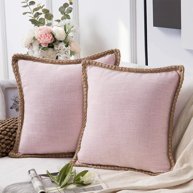Cotton Linen Cushion Cover