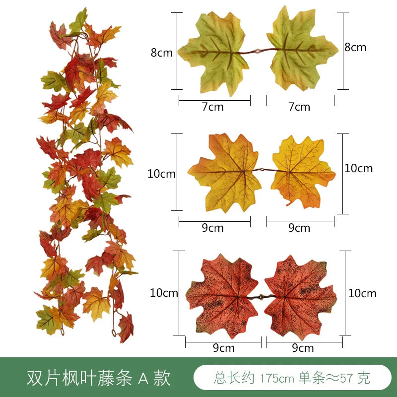 DecorBites™ Harvest Home Décor: Pumpkin, Pine Cone, Maple Leaf, Vine Hanging Decoration