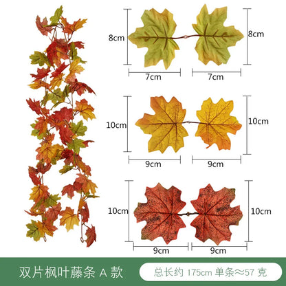 DecorBites™ Harvest Home Décor: Pumpkin, Pine Cone, Maple Leaf, Vine Hanging Decoration