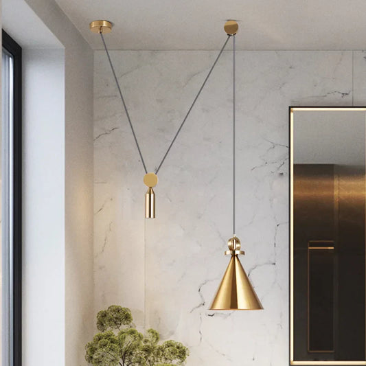 DecorBites™ Industrial Metal Pendant Light Kitchen Adjustable Designer LED Dinning Room Decor