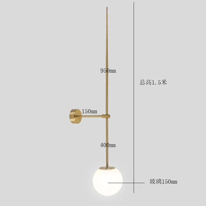 DecorBites™ Glass Ball LED Wall Lamp for Modern Minimalist Decor
