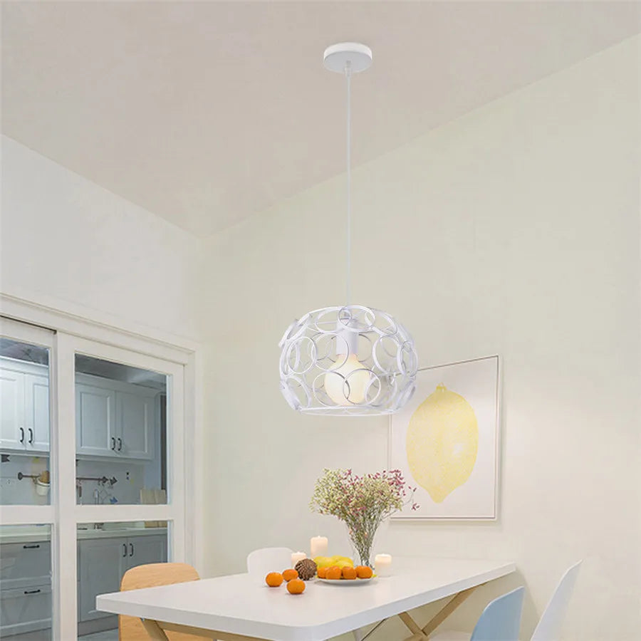 Chrome Ball Pendant Light Alloy Kitchen Style