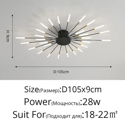 DecorBites™ LED Acrylic Ceiling Light Fixture for Bedroom Hall Living Room Kids, Modern Luster