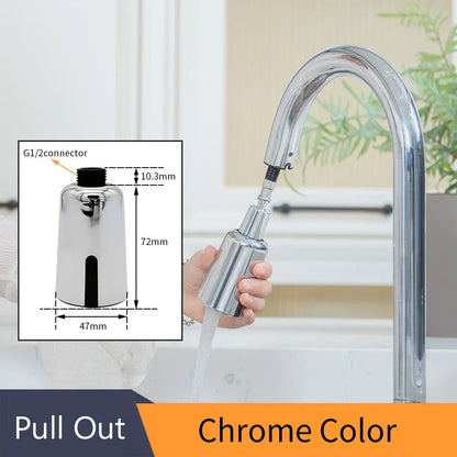 DecorBites™ Intelligent Faucet Sensor Mixer for Bathroom Kitchen - Water-Saving Red Light Adapter