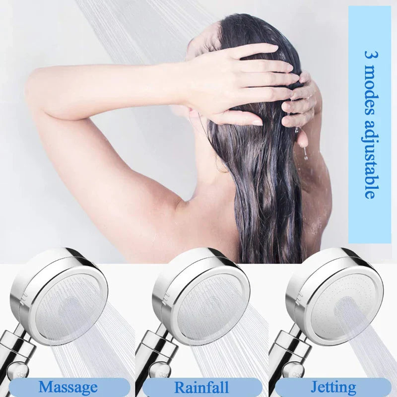 Plated Adjustable Shower Handle