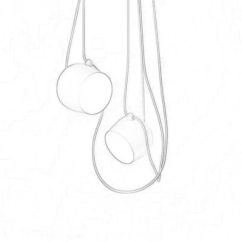 DecorBites™ Black Drum LED Pendant for Kitchen & Restaurant - Spider Industrial Ceiling Light