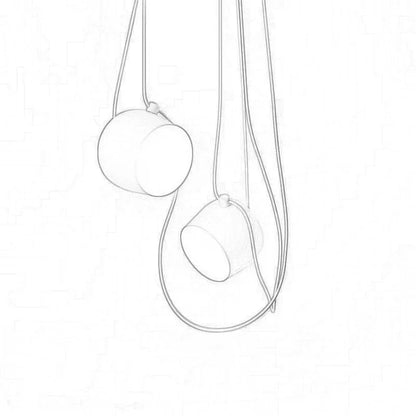 DecorBites™ Black Drum LED Pendant for Kitchen & Restaurant - Spider Industrial Ceiling Light