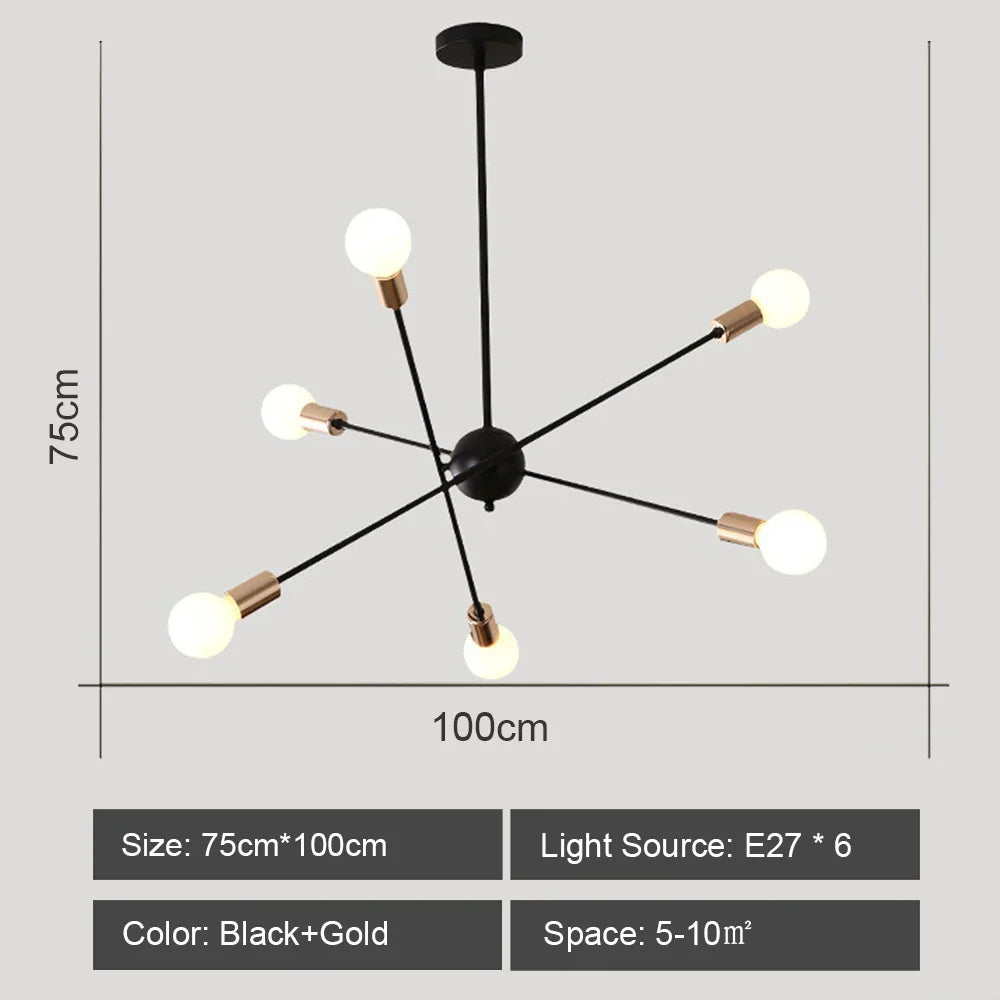 Industrial Sputnik Chandelier