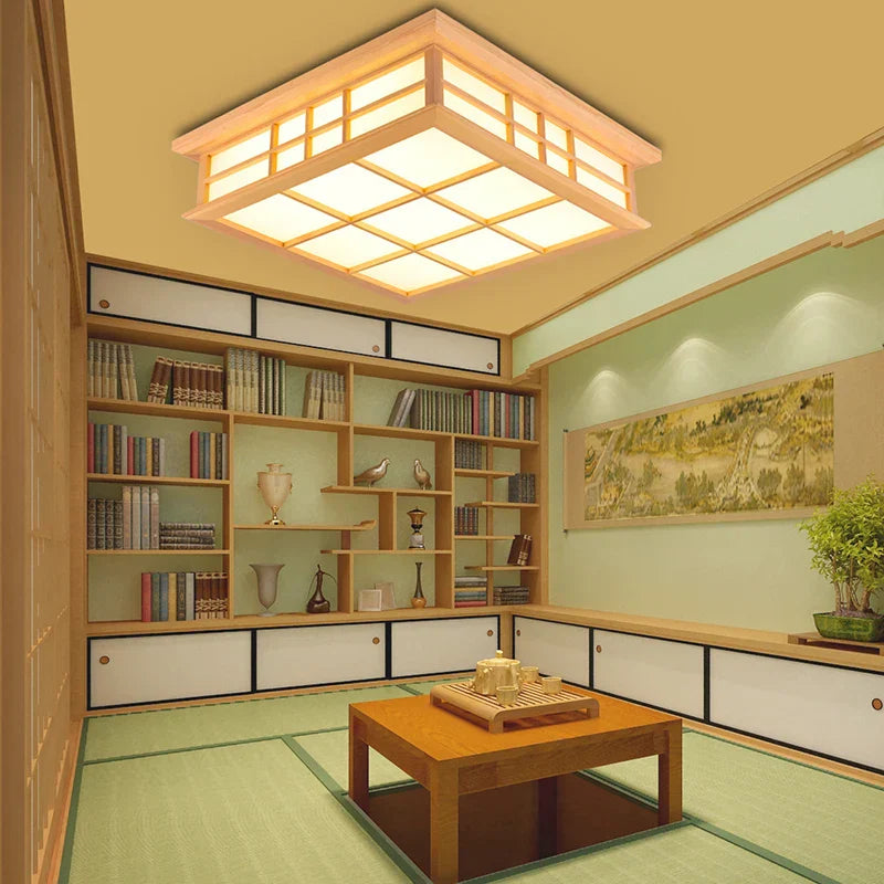 Wood Tatami Ceiling Light
