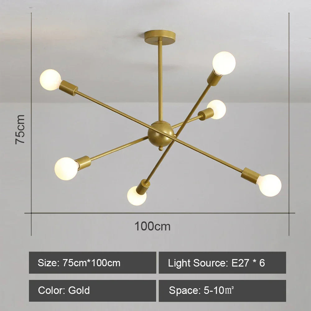 Industrial Sputnik Chandelier