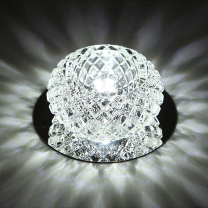 DecorBites™ Crystal LED Ceiling Chandelier for Aisle, Balcony, Porch, and Corridor Lighting